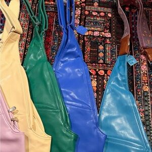 Elegant Blue and Green Women's Shoulder Bags